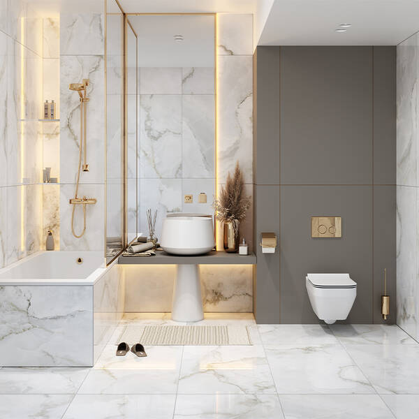 Керамогранит Almera Ceramica (Spain) N.Basil white pul 60x120 см