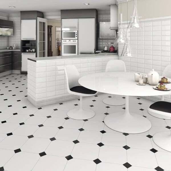 Керамогранит Ceramica Deseo Betera Black-White 58x58 см, фото 1