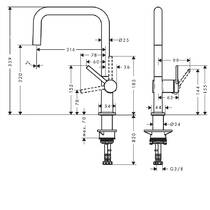 Смеситель для кухни Hansgrohe Talis M54 72844000 хром, фото №2