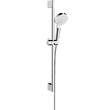 Душовий набір Hansgrohe Crometta 26554400 зі стійкою 65 cm, 1 режим струменю, білий/хром, фото 1
