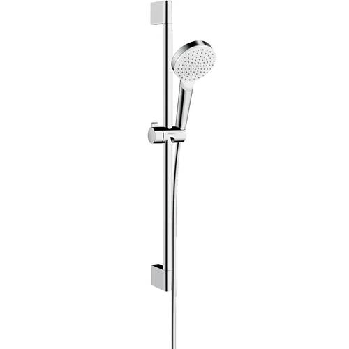 Душовий набір Hansgrohe Crometta 26554400 зі стійкою 65 cm, 1 режим струменю, білий/хром, фото 1