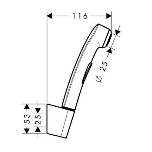 Гігієнічний душ Hansgrohe 96907000 хром, фото 2