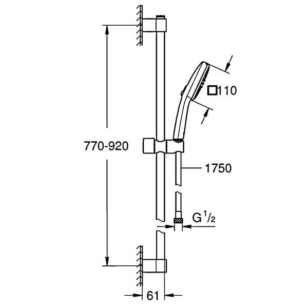 Душевой набор Grohe Tempesta Cube 26908003, фото 4