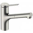 Смеситель для кухни Hansgrohe Zesis M33 74820800 с выдвижным изливом, под сталь, фото 1