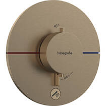 Змішувач прихованого монтажу для душу Hansgrohe ShowerSelect Comfort S 15562140 з термостатом, бронза матовий, фото №1