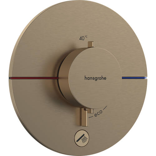 Змішувач прихованого монтажу для душу Hansgrohe ShowerSelect Comfort S 15562140 з термостатом, бронза матовий, фото 1
