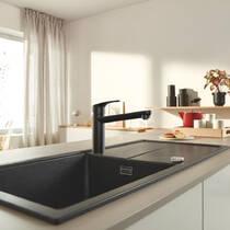 Смеситель для кухни Grohe Eurosmart 304632430 черный матовый, фото №4