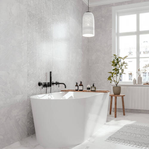 Плитка Golden Tile Gloria Flowers Сірий GL2151 30Х60 см, фото 2