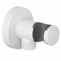 Шланговое подключение Kludi 6054753-00 с держателем для душа белый мат, фото №1