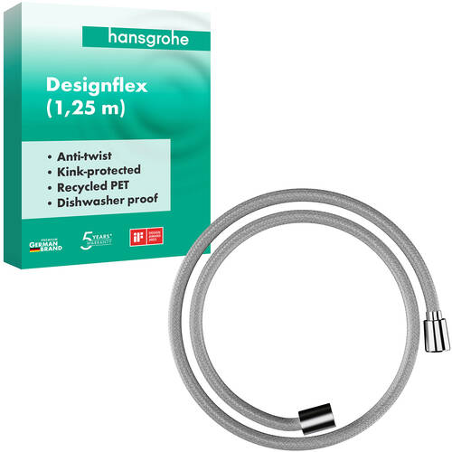 Душовий шланг Hansgrohe Designflex 28220000 1,25 м хром, фото 2