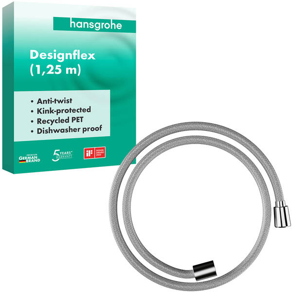 Душовий шланг Hansgrohe Designflex 28220000 1,25 м хром, фото 2