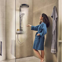 Душова система Hansgrohe Rainfinity 250 1jet EcoSmart 28742000 з термостатом, хром, фото №6