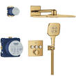 Душова система прихованого монтажу Grohe Grohtherm SmartControl 34864GL0 з термостатом на 3 виходи, золото, фото 2