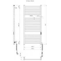 Полотенцесушитель электрический Hygge Family Derby 6.1.0404.06.WM 1170х530 мм, белый матовый, фото №4