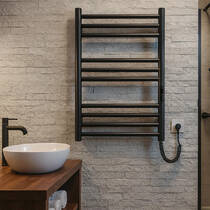 Рушникосушарка електрична Hygge Family Greenwich 6.1.0300.06.BM 570x430 мм, чорний мат, фото №1