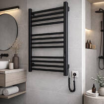 Рушникосушарка електрична Hygge Family London 6.1.0102.06.BM 770х530 мм, чорний матовий, фото №1