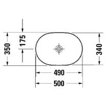 Раковина Duravit Luv 0379500000 50 см белый глянцевый, фото №3