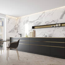 Плінтус Cerrad Baseboard Calacatta White Rect 8x59,7 см, фото №2