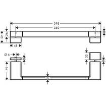 Держатель для полотенец Hansgrohe AddStoris 41759140 бронза, фото №2