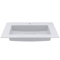 Раковина Miraggio Erica 800 Miramarble 80 см белый глянец, фото №4