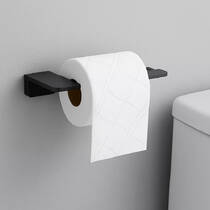 Держатель для туалетной бумаги Devit Do It 4030140B без крышки, черный мат, фото №4