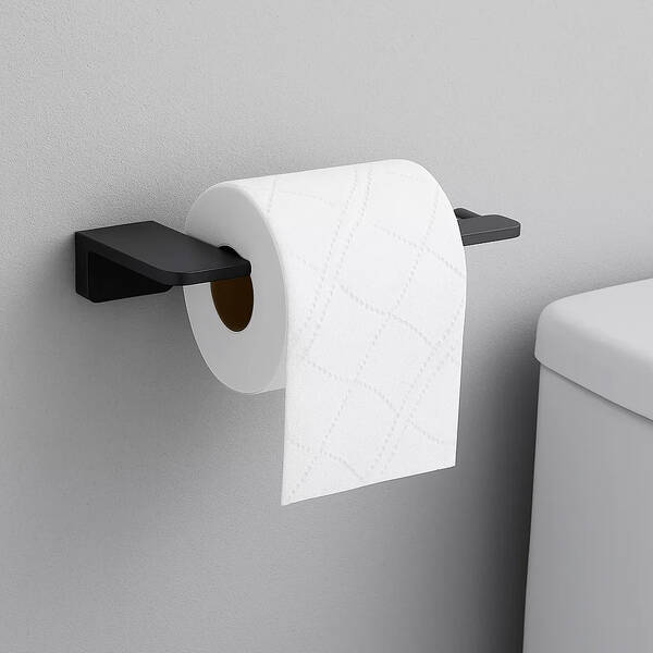 Держатель для туалетной бумаги Devit Do It 4030140B без крышки, черный мат, фото 4