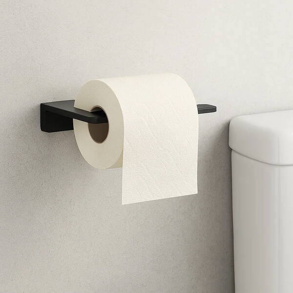 Держатель для туалетной бумаги Devit Do It 4030140B без крышки, черный мат, фото 1