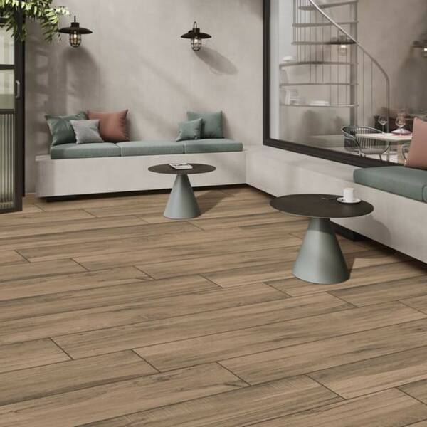 Керамограніт Ceramica Deseo Alba Choco 20x120 см, фото 2
