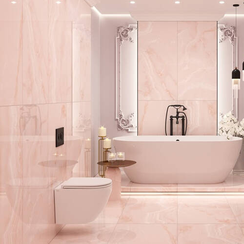 Керамограніт Megagres Royal Onyx Pink 60x120 см - купити в