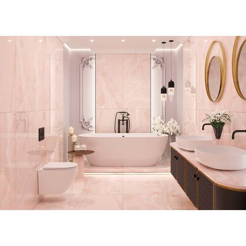 Керамограніт Ceramica Deseo Royal Onyx Pink 60x120 см, фото 2