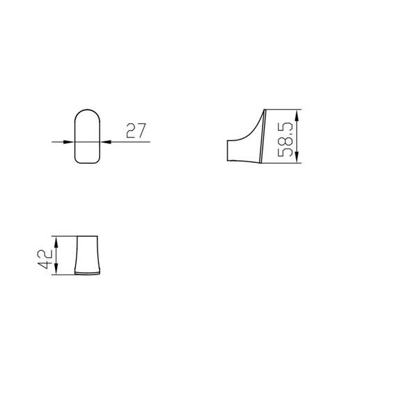 Гачок Devit 1110110, хром, фото 2