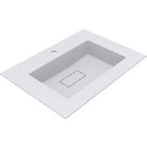 Раковина Miraggio Erica 700 Miramarble 70 см белый матовый, фото №1