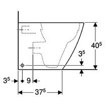 Унитаз напольный Geberit iCon Square 211910000 Rimfree безободковый, фото №5