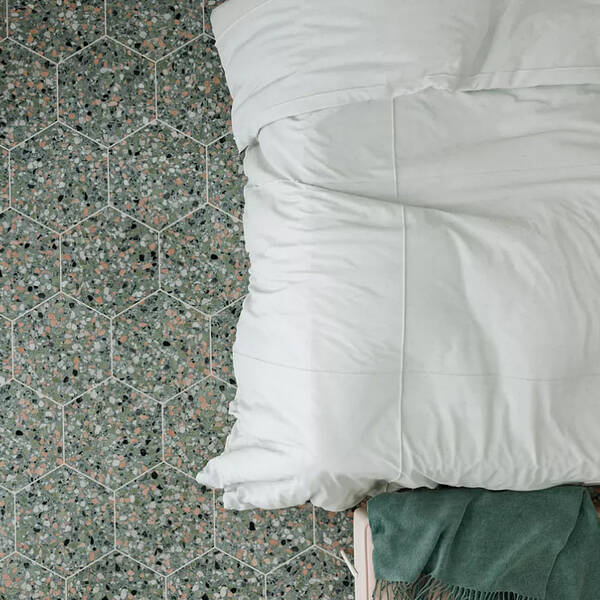 Керамограніт WOW 123384 Terrazzo Teal 32х36,8 см