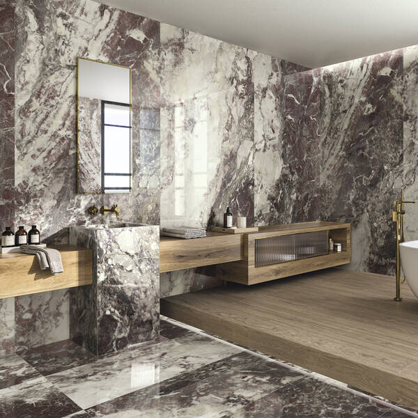 Керамогранит APE Breccia Viola Pol Rect 60x120 см, фото 3