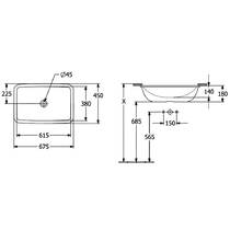Раковина Villeroy&Boch Loop&Friends 4A580001 67 см белый глянец, фото №2