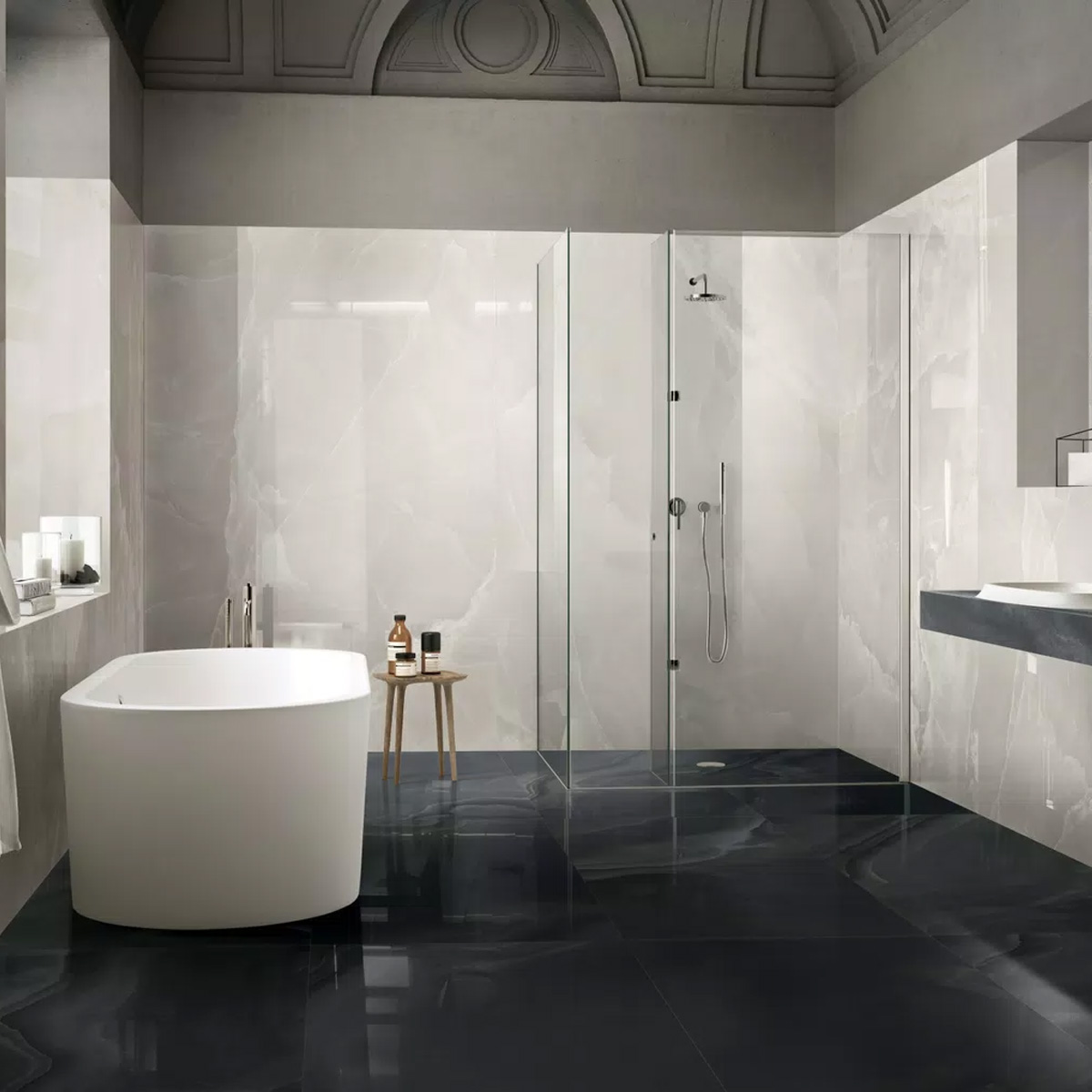 779257 ECCENTRIC LUXE CLOUDY WHITE GLO 60x120RT (1 сорт)