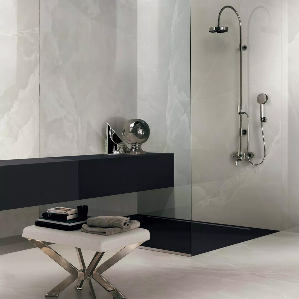 779257 ECCENTRIC LUXE CLOUDY WHITE GLO 60x120RT (1 сорт)