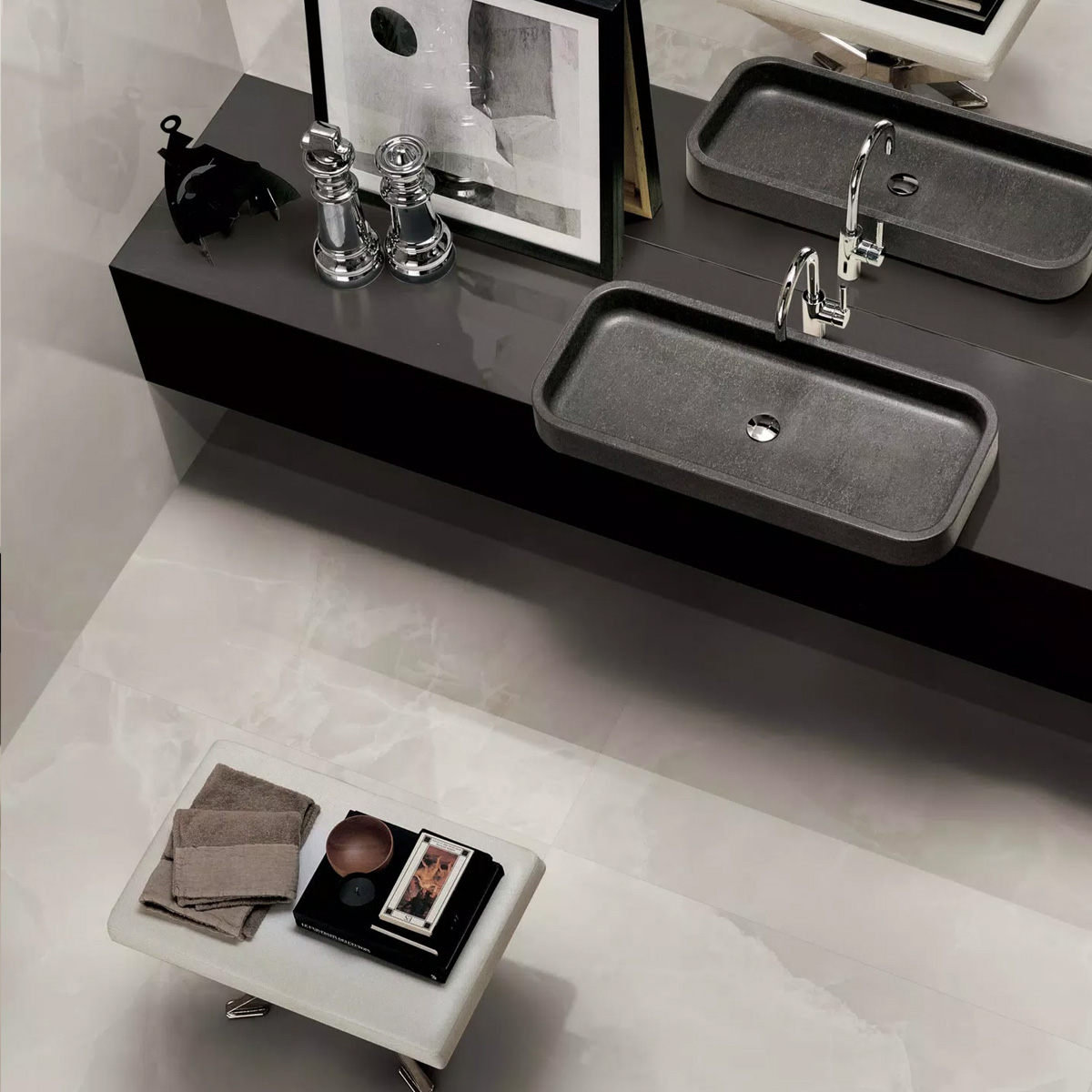 779257 ECCENTRIC LUXE CLOUDY WHITE GLO 60x120RT (1 сорт)