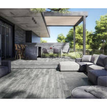 Керамограніт Інтеркерама LAMBER сірий темний 2090 194 072 19х89 см, фото №6