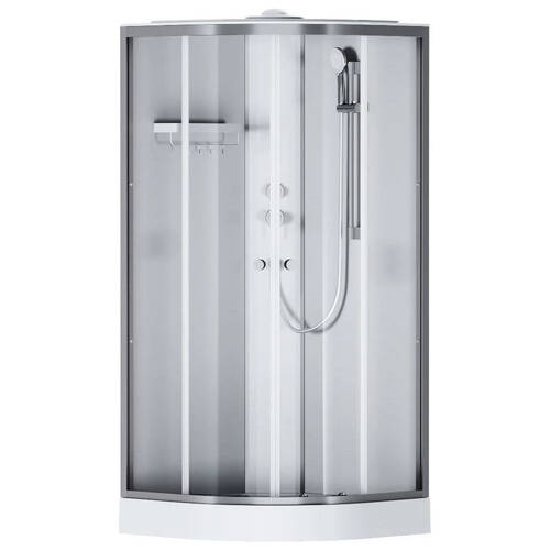 Душова кабіна AM.PM X-Joy W94C-401-090MT 90х90 см профіль хром матовий, прозоре скло, з піддоном, фото 1