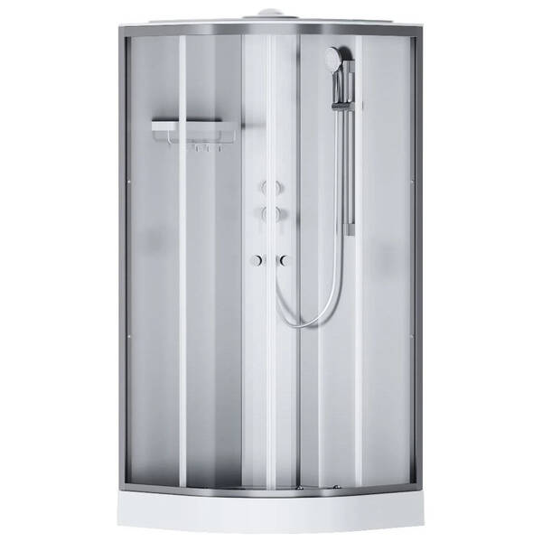 Душова кабіна AM.PM X-Joy W94C-401-090MT 90х90 см профіль хром матовий, прозоре скло, з піддоном, фото 1