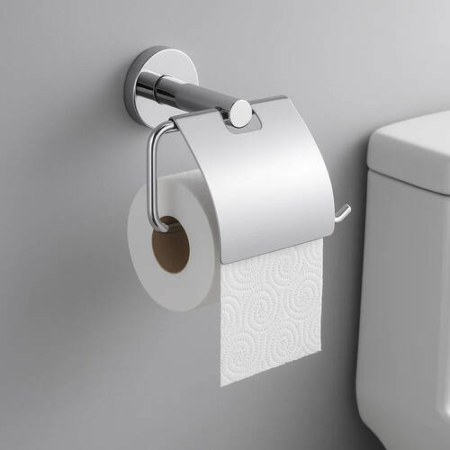 Держатель для туалетной бумаги AM.PM X-Joy A85A341400 с крышкой, хром, фото 1