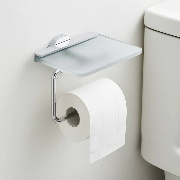 Тримач для туалетного паперу AM.PM X-Joy A85A341500 з полицею, хром, фото 1