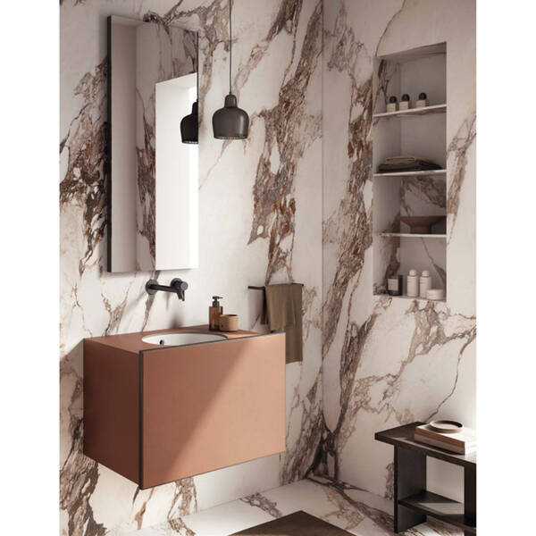 Керамограніт Italgraniti Charm Experience CH01BAL Calacatta Pink Sq.Lapp. 120х60 см, фото 2