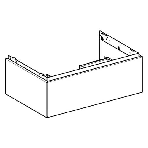 Тумба для раковины Geberit One 505.072.00.1 подвесная, белый глянцевый, фото 2