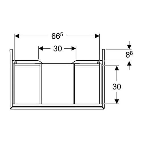 Тумба для раковины Geberit One 505.072.00.1 подвесная, белый глянцевый, фото 3
