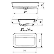 Раковина PAA Quadro On IQUASON/00 55 см белый матовый, фото №2