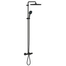 Душова система Grohe Tempesta Cosmopolitan 266912431 із виливом, чорний матовий, фото №2