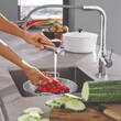 Змішувач для кухні Grohe Essence 30504000 з висувним дворежимним виливом, фото 8